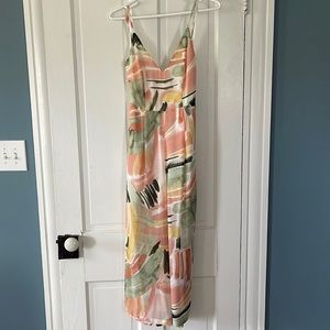 Colorful Capri romper jumpsuit